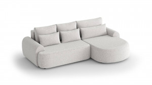 COLTAR, MODEL BESTSELLER, OLIVIO L, CREM DESCHIS, MATERIAL DE CALITATE BOUCLE, DESIGN DEOSEBIT - Img 1