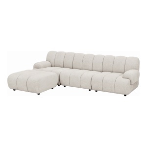 COLTAR MODULAR 276CM, DIN LEMN SI TEXTIL, CULOARE NISIPIU, HOUSE NORDIC - Img 7