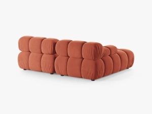 COLTAR MODULAR BELLIS, PE STANGA, CORAI, CU TAPITERIE DIN CATIFEA VENUS, MICADONI - Img 3