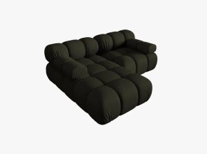 COLTAR MODULAR BELLIS, PE STANGA, VERDE AMAZON, CU TAPITERIE DIN TEXTIL 3D SONIC, MICADONI - Img 3