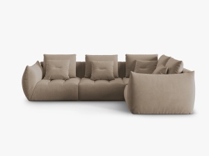 COLTAR MODULAR BLOOM DREAPTA, 4 LOCURI, 316 CM, DIVERSE CULORI SI MATERIALE, DESIGN DEOSEBIT - Img 5