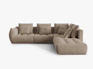 COLTAR MODULAR BLOOM DREAPTA, 4 LOCURI, 316 CM, DIVERSE CULORI SI MATERIALE, DESIGN DEOSEBIT - Img 5