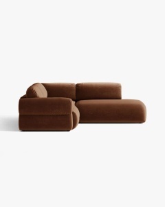 COLTAR MODULAR, OPHELIA, MARO, PE DREAPTA, 289 CM, CU TAPITERIE DIN TEXTIL CATIFEA VENUS, MICADONI - Img 3