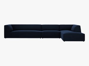 COLTAR MODULAR RUBY, DREAPTA, 5 LOCURI, 366 CM, DIVERSE CULORI SI MATERIALE, DESIGN DEOSEBIT - Img 24