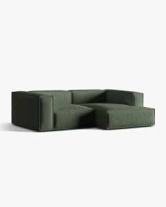 COLTAR NURIA, PE DREAPTA, VERDE MUSCHI, 252X147 CM, TAPITAT CU TAPITERIE DIN TEXTIL STRUCTURAT LIBERTY, MICADONI - Img 2