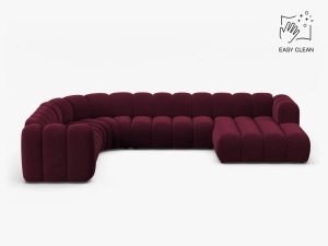 COLTAR PANORAMIC LUPIN, 370, PE STANGA, VISINIU, CU TAPITERIE DIN TEXTIL CATIFEA VENUS, MICADONI