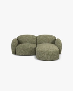 COLTAR PE DREAPTA, BLAIR, 194X 95, VERDE MASLINIU, CU TAPITERIE DIN TEXTIL STRUCTURAT BALTIMORE, MICADONI