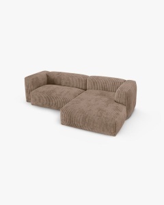 COLTAR PE DREAPTA MARTINA, 180X176 CM, ADANCIME SCAUN 90 CM, GHINDA, TAPITAT CU TAPITERIE DIN TEXTIL CORDOI TILIA, MICADONI - Img 3