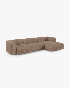 COLTAR PE DREAPTA MARTINA, 330X176 CM, ADANCIME SCAUN 90 CM, GHINDA, TAPITAT CU TAPITERIE DIN TEXTIL CORDOI TILIA, MICADONI - Img 2
