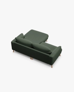 COLTAR PE DREAPTA, NAOMI, VERDE MUSCHI, 200X170 CM, TAPITAT CU TAPITERIE DIN TEXTIL STRUCTURAT LIBERTY, MICADONI - Img 2