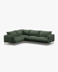 COLTAR PE STANGA, NAOMI, VERDE MUSCHI, 280X195 CM, TAPITAT CU TAPITERIE DIN TEXTIL STRUCTURAT LIBERTY, MICADONI - Img 3