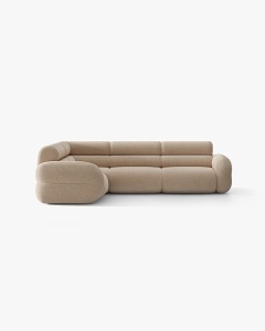 COLTAR PE STANGA NEO, NISIPIU, 295X210 CM, TAPITAT CU TAPITERIE DIN TEXTIL CHENILLE SILENCIO, MICADONI