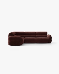 COLTAR SIMETRIC NEO, LEMN DE CIRES, 295X295 CM, TAPITAT CU TAPITERIE DIN TEXTIL CHENILLE GOLD, MICADONI