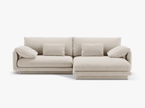 COLTAR TORINO, DREAPTA, 3 LOCURI, 250 CM, DIVERSE CULORI SI MATERIALE, DESIGN DEOSEBIT - Img 5