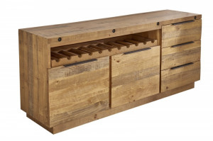 COMODA/ BUFET FINCA 150CM, COD 40457, LEMN MASIV DE PIN, DESIGN NATURAL - Img 6
