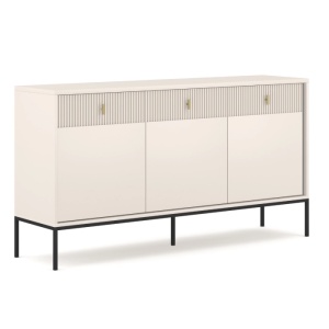 COMODA LIVING 160CM, ARTIM MEBLE, CU 3 USI, REALIZATA DIN MDF, CULOARE CREM, STIL MODERN