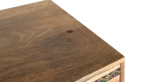 COMODA LIVING KEA 61CM, REALIZATA DIN LEMN DE MANGO SI METAL, CULOARE NATUR/ MULTICOLOR, GINER Y COLOMER - Img 6