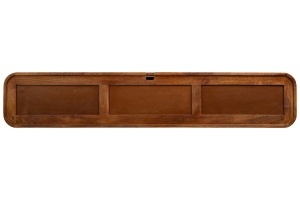 COMODA LIVING TV 160CM, REALIZATA DIN LEMN DE MANGO, DETALII AURII, CULOARE MARO/AURIU - Img 5