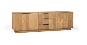 COMODA LIVING TV 180CM, LEMN DE MANGO, GINER Y COLOMER - Img 2