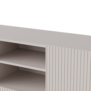 COMODA PAXOS KM-1, 150X40 CM, CASMIR/NEGRU, DIN MDF FURNIRUIT, PAL LAMINAT SI METAL, STIL MODERN - Img 3