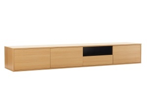 COMODA SUSPENDATA LOFT 200CM, REALIZATA DIN MDF SI FURNIR STEJAR, CULOARE NATUR, ARTIM GROUP SELECTION - Img 5