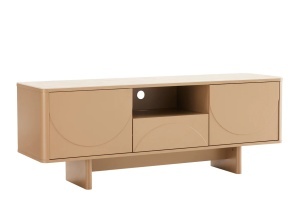 COMODA TV SAVOY 150CM, 3D, REALIZAT DIN MDF SI PLACA CERAMICA, CULOARE TRAVERTIN, ARTIM GROUP SELECTION - Img 2