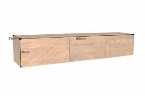 COMODA TV, SCORPION 160CM, LEMN MASIV MANGO, DESIGN RETRO, ARTIM GROUP SELECTION - Img 6
