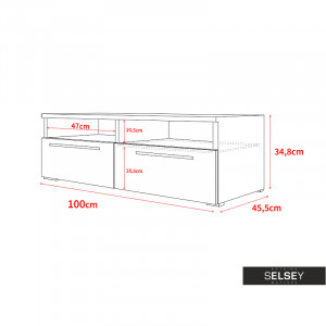 COMODA TV SIENA DIN LEMN SI PLACI LAMINATE - DIVERSE NUANTE - Img 5