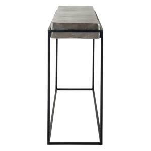 CONSOLA CALLOWAY AURIU SAMPANIE/NEGRU, 825034, CONFECTIONATA DIN ALUMINIU SI FIER, STIL MODERN - Img 2