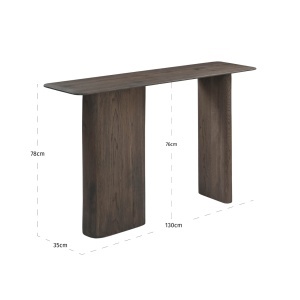 CONSOLA, CASTELLO 130CM, REALIZATA DIN LEMN DE STEJAR, CULOARE MARO, DESIGN DEOSEBIT, RICHMOND INTERIORS - Img 6