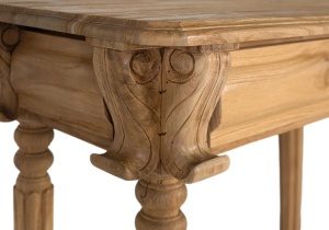 CONSOLA YAMBA 150CM, REALIZATA DIN LEMN DE TEC, CULOARE NATUR, GINER Y COLOMER - Img 8