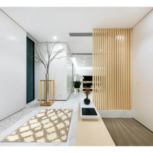 Covor 160x235 cm, crem/alb, LIBAR, 0000206751