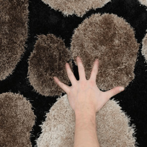 Covor 70x210 cm, maro/bej/negru, PEBBLE TYP 2, 0000201398 - Img 7