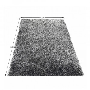 Covor 80x150 cm, crem/negru, VILAN, 0000194106 - Img 2