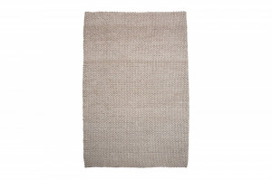 COVOR WOOL 240X160CM, BEJ, DIN LANA, DESIGN MODERN - Img 5