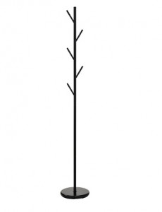 CUIER DE HAINE ERIS, 171 CM, NEGRU, DIN METAL, STIL MODERN