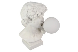 DECORATIUNE/ VEIOZA, DAVID 30CM, REALIZAT DIN POLIRASINA, CULOARE ALBA, REALIZAT MANUAL, ARTIM GROUP SELECTION - Img 2
