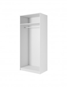 DULAP DORMITOR ADA 2D 92 ALB DESIGN MODERN LSK - Img 2
