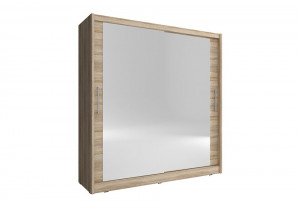 DULAP DORMITOR CU OGLINDA MAJA VI 180 STEJAR SONOMA DESIGN MODERN PSK