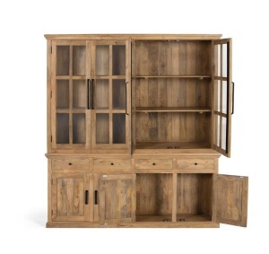 DULAP LIVING, 226CM, LEMN DE MANGO, CULORE NATUR, DESIGN RUSTIC, ARTIM GROUP SELECTION - Img 3