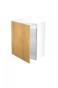 DULAP SUSPENDAT DE BUCATARIE VENTO ALB/STEJAR MIERE, GC-60/72, STIL MODERN, HALMAR