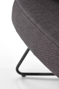 FOTOLIU CHILLOUT, GRI INCHIS/NUC/NEGRU, TAPITERIE DIN STOFA, FURNIR SI PICIOARE DIN METAL, STIL MODERN - Img 4