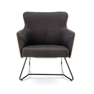 FOTOLIU CHILLOUT, GRI INCHIS/STEJAR/NEGRU, TAPITERIE DIN STOFA, FURNIR SI PICIOARE DIN METAL, STIL MODERN - Img 2