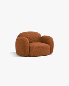 FOTOLIU CONFORTABIL BLAIR, 119X 95, CARAMIZIU, CU TAPITERIE DIN TEXTIL CHENILLE EDEN, MICADONI