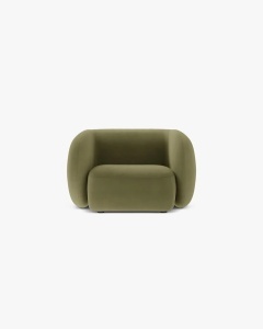 FOTOLIU CONFORTABIL KATE, VERDE, 108X89 CM, TAPITAT CU TAPITERIE DIN TEXTIL CATIFEA SALVADOR, MICADONI - Img 2