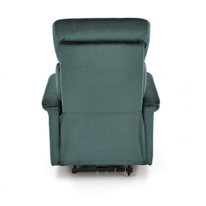 FOTOLIU CONFORTABIL SEMIR, VERDE, TAPITERIE DIN CATIFEA, CU FUNCTIE DE RABATARE SI PORT USB, STIL MODERN - Img 5