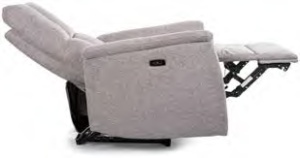 FOTOLIU CONFORTABIL STIL NEPTUN BREGO, GRI INCHIS18, TAPITERIE DINTEXTIL, CU FUNCTIE DE MASAJ, RABATARE SI PORT USB INCORPORAT - Img 2