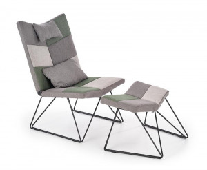 FOTOLIU CU TABURET REMIX MULTICOLOR STIL MODERN HALMAR - Img 2
