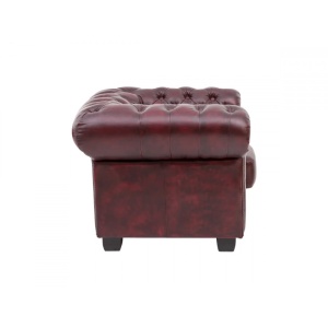 FOTOLIU DE LUX CHESTERFIELD DOVER, DIN PIELE NATURALA, CULOARE ROSIE, ARTIM SELECTION - Img 5