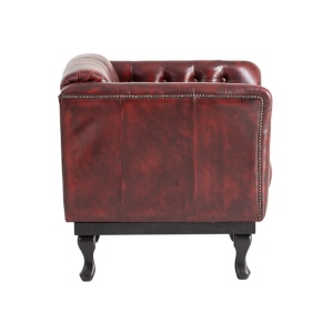 FOTOLIU DE LUX CHESTERFIELD DOVER, DIN PIELE NATURALA, CULOARE ROSU, ARTIM SELECTION - Img 5